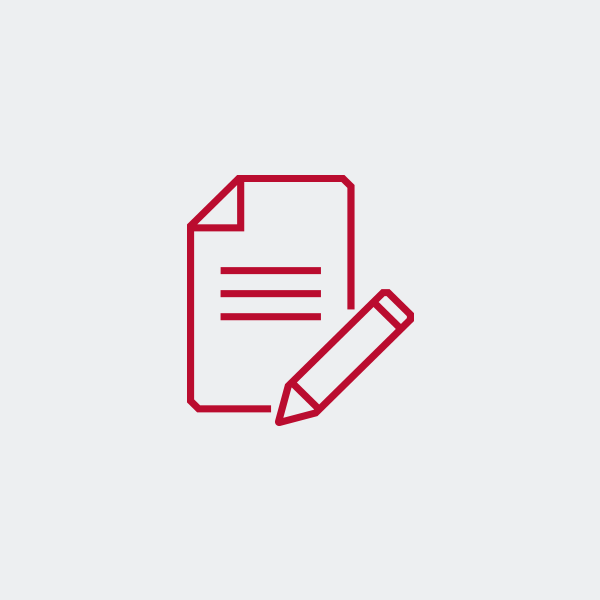 Icon of a document with pencil